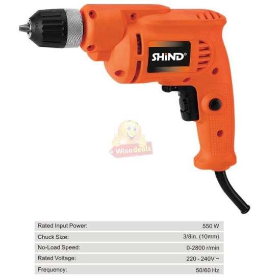 550W Hamer Impact Drill with Accessories