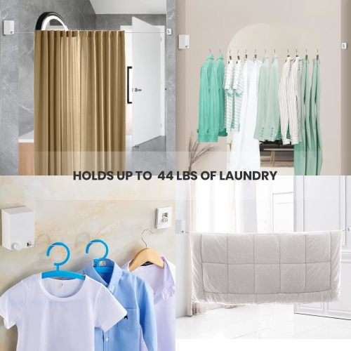 4.2M HANDY AND HEAVY-DUTY RETRACTABLE CLOTHESLINE FOR INDOOR & OUTDOOR USE - START AT R1 ONLY