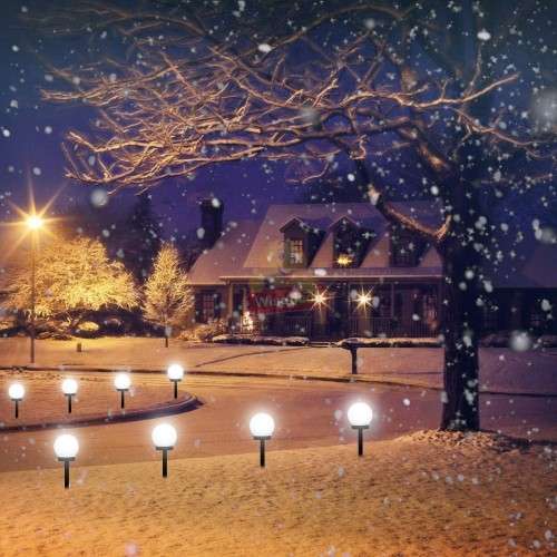 4 Piece SOLAR LED Waterproof Lights, 4 LIGHTS IN 1 BOX