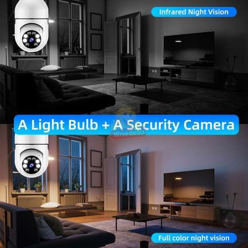 Full HD WIFI Security Light Camera, Works as a Normal Light, No one knows it is a Camera