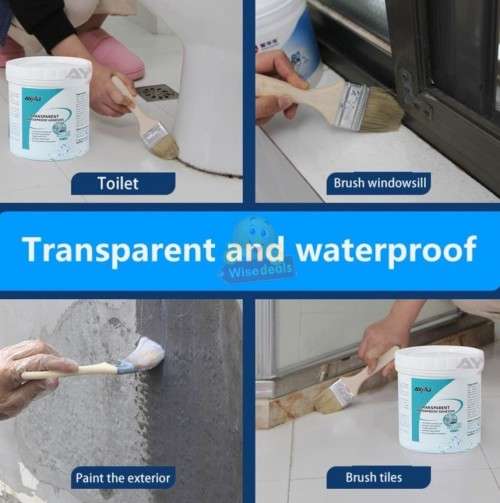 Waterproof Transparent SEALER, The Perfect Solution for All Your Leakage Needs - START R1 ONLY