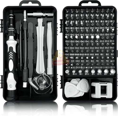 115 in 1 Magnetic Precision Screwdriver Set, Made of Chrome-Vanadium Steel