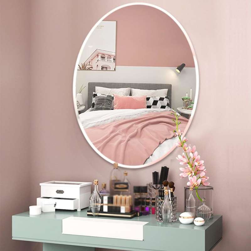 Oval Mirror, Flexible, Waterproof and Self-Adhesive