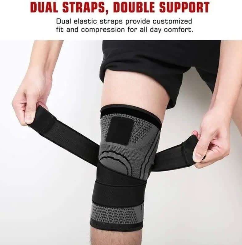 Adjustable Double Strap Knee Brace, Enhanced Blood Circulation and support Knee and Leg Muscles