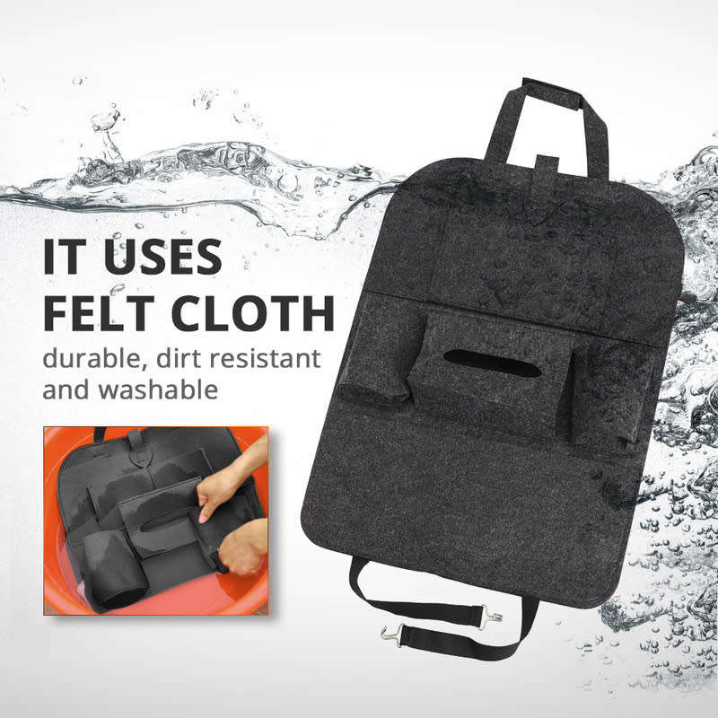 Car Back Seat Organizer, NO more footprint mark or dirty seats