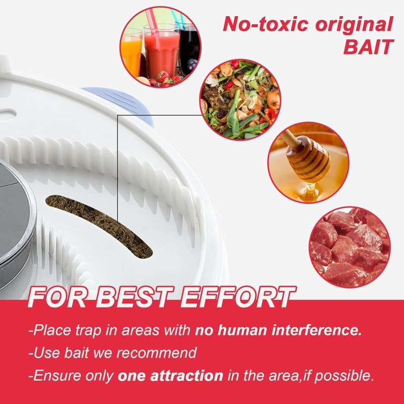 Electric Fly Catcher, Safe, User-Friendly and Easy to Clean