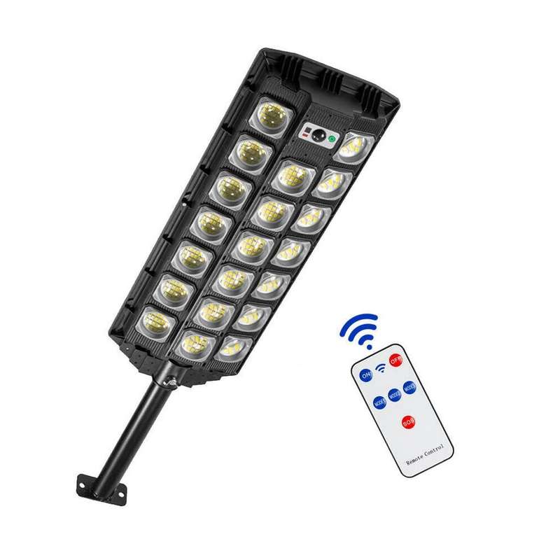 700W Solar Sensor Street Light with 3 Setting Modes and Remote Control