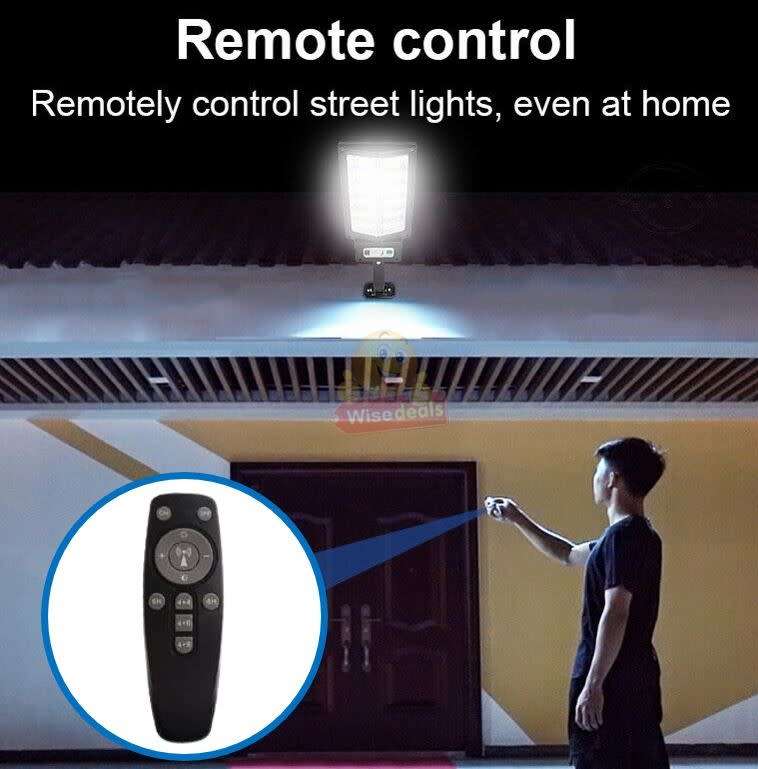 Super Bright 300W Solar Sensor Street Light with Remote Control