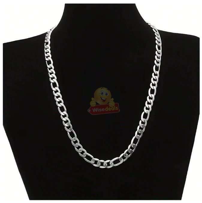 304 Stainless Steel Y-shaped Men`s Chain, 66cm, Figaro Chain in a Complimentary Gift Box