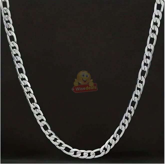 304 Stainless Steel Y-shaped Men`s Chain, 66cm, Figaro Chain in a Complimentary Gift Box