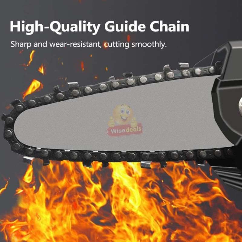 550W Cordless Chainsaw with 24V Lithium Battery, Wrench, Screwdriver & Charger