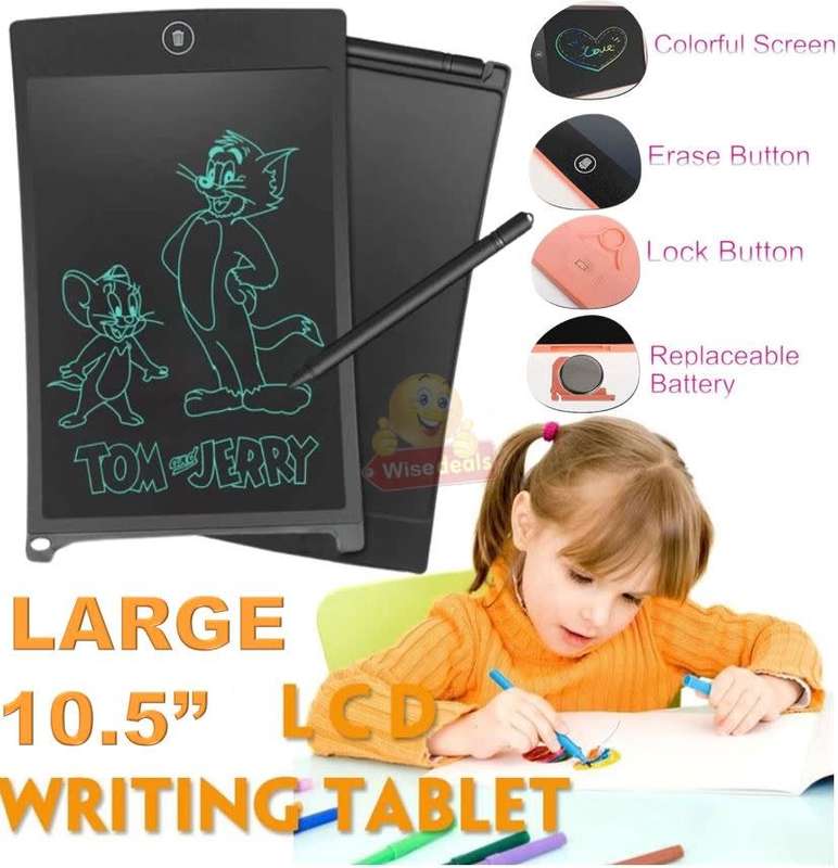 LARGE 10.5` Children`s LCD Writing Tablet, Say Goodbye to Paper!