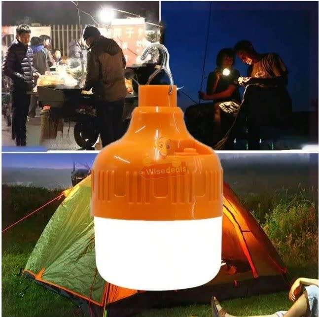 20W Emergency Rechargeable Light with 2000mAh Battery, Use as Power Bank
