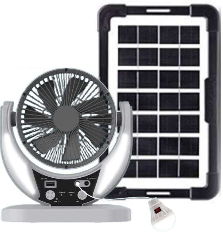 6` Rechargeable Solar Fan