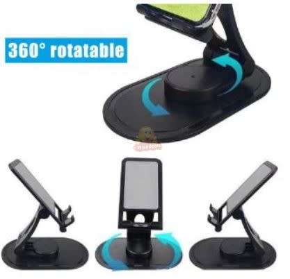360° Rotating Mobile Phone and Tablet Desktop Stand
