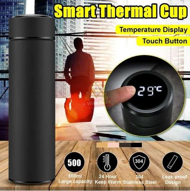 Smart Temperature LED Display Thermal Flask, Leak-Proof and 304 Stainless Steel