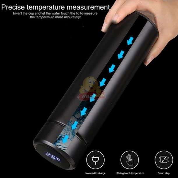Smart Temperature LED Display Thermal Flask, Leak-Proof and 304 Stainless Steel