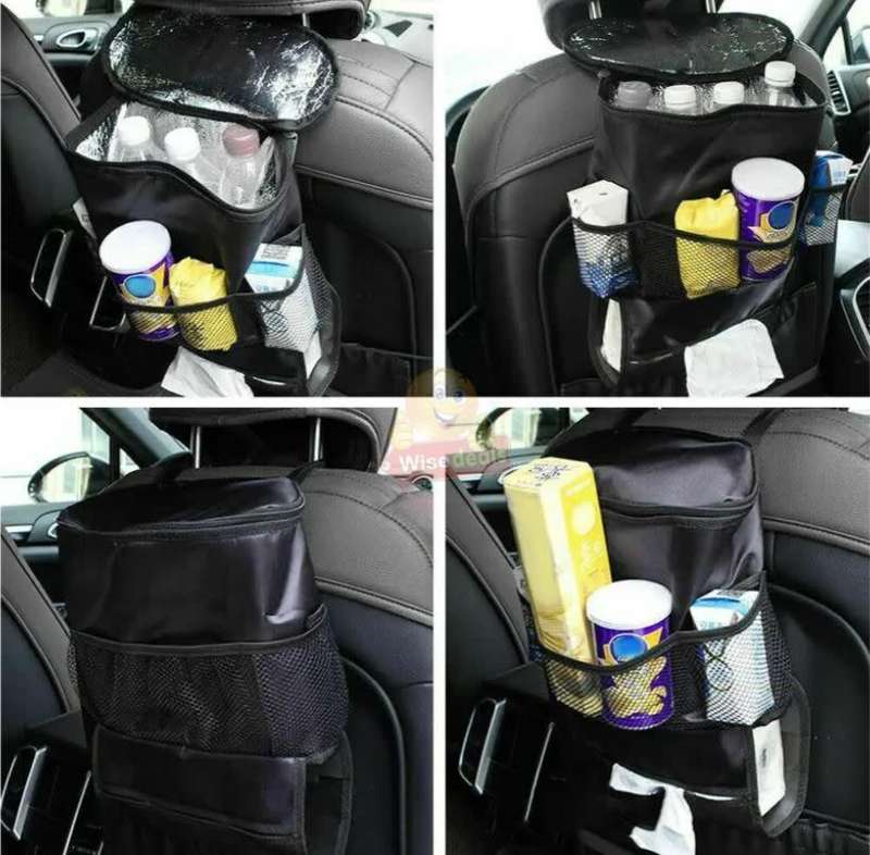 Back Seat Cooler Organizer, Waterproof with Mesh & Tissue Box Holder - START R1 ONLY