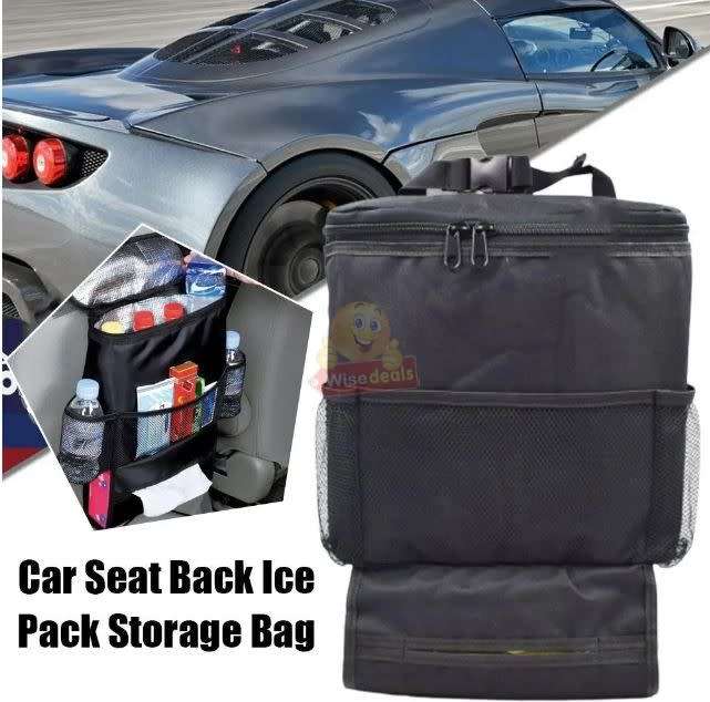 Back Seat Cooler Organizer, Waterproof with Mesh & Tissue Box Holder - START R1 ONLY