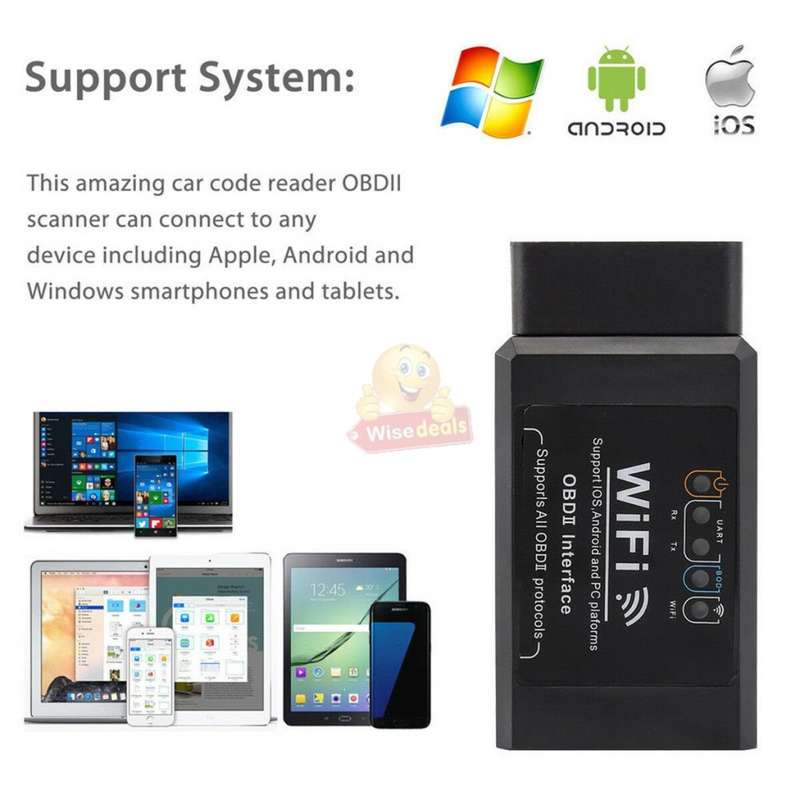 Universal OBDII WIFI Vehicle Diagnostic Scanner