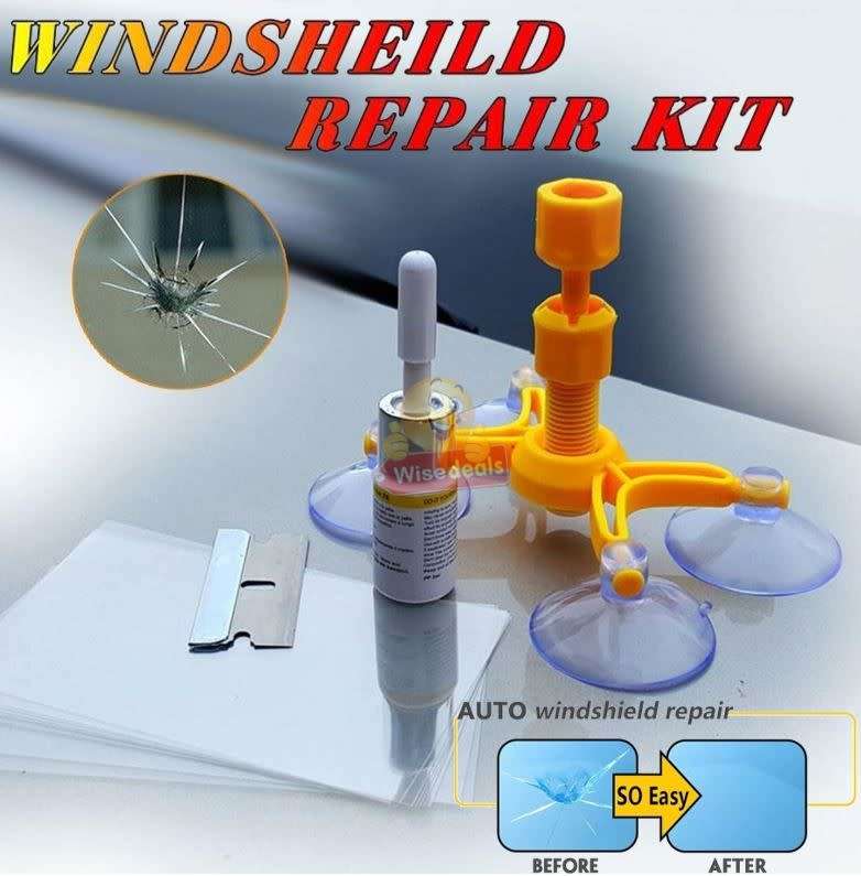 DIY Windscreen Repair Kit - No Fuss Restoration on windscreen