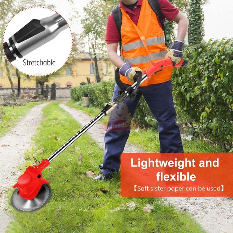 3 in 1 Cordless 12V Lawn Mower and Grass Cutter with Lithium Battery , Extendable and Foldable