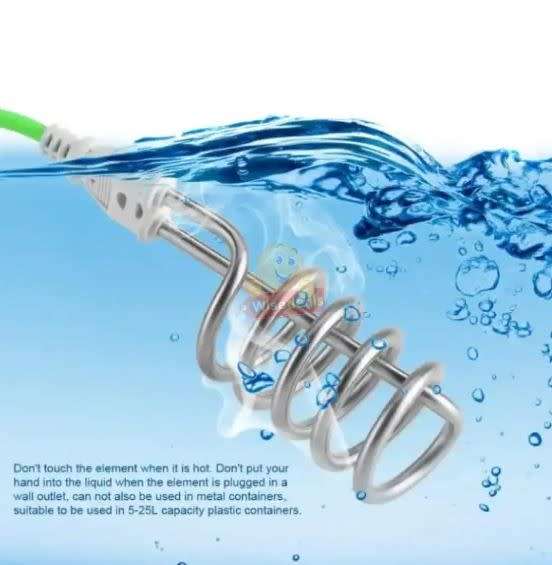 Electric Immersible Water Heater, Waterproof  Boil your Water Quick - START R1 ONLY