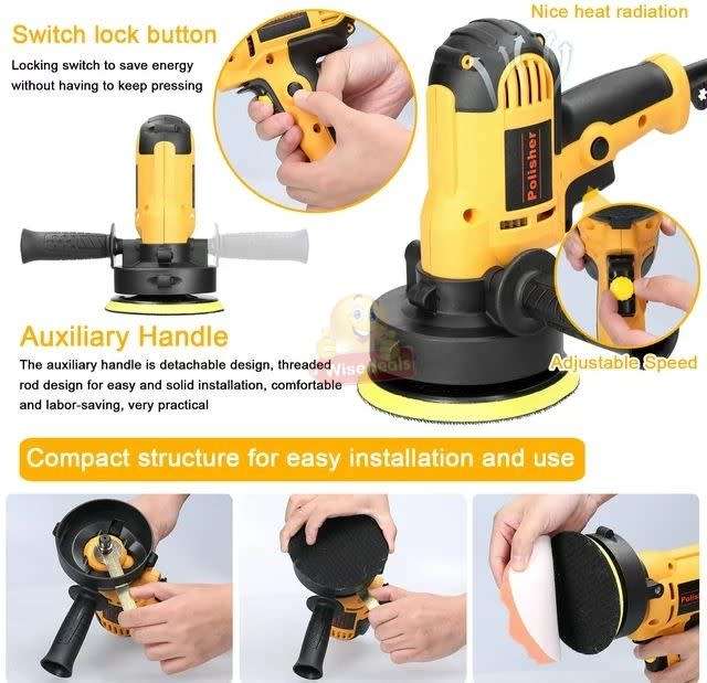 Polishing and Waxing Machine, Great for Vehicles and Furniture - START 1 ONLY