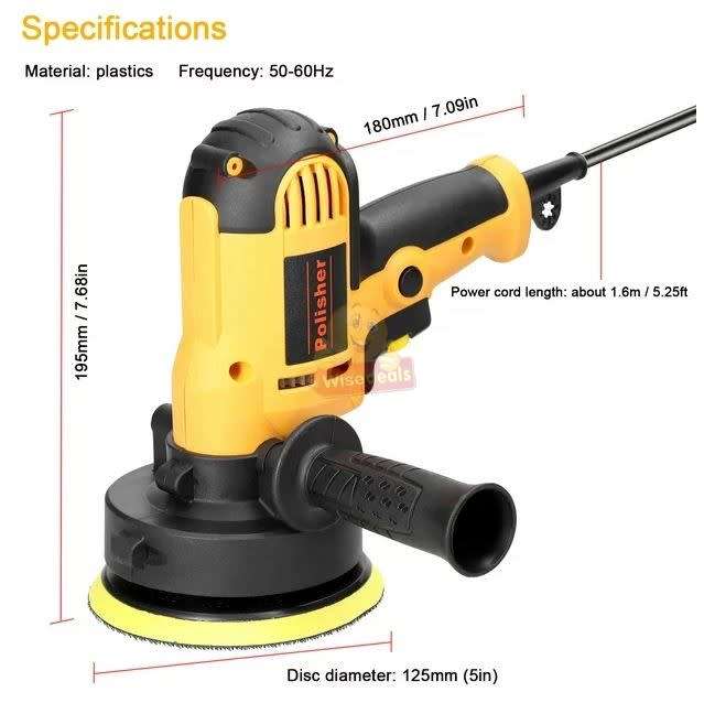 Polishing and Waxing Machine, Great for Vehicles and Furniture - START 1 ONLY
