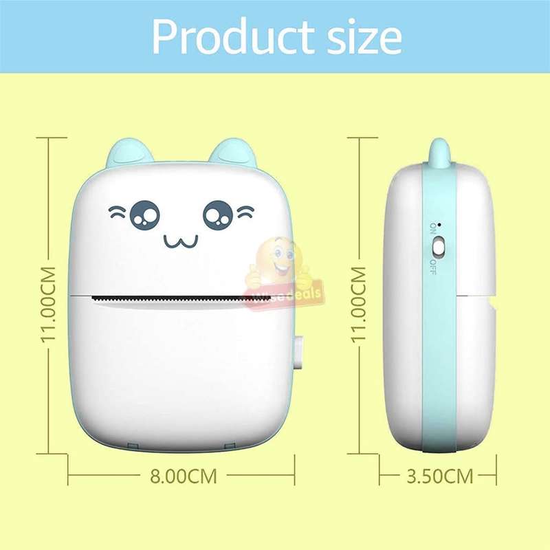 Bluetooth Thermal Printer APP for Android and Ios, Built-in Rechargeable Battery