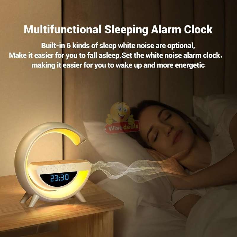NEW UPGRADED LARGE Bluetooth 360° Surround Sound Speaker with Wireless Charging & Lights