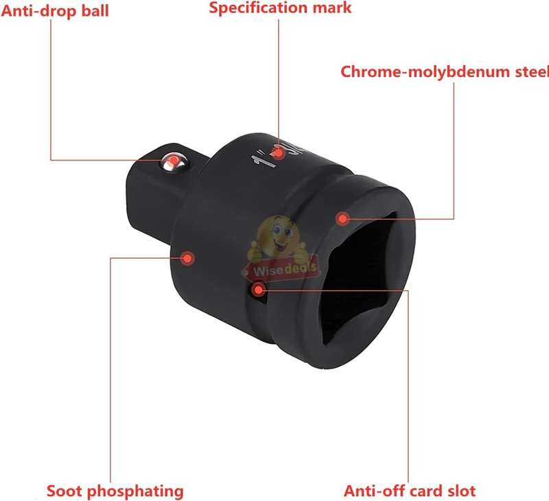 8Pc Heavy Duty Impact Socket Convertor Kit