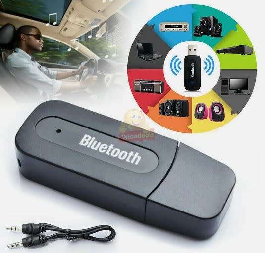 Wireless USB Bluetooth Audio Music Receiver for your car and plenty of other Devices
