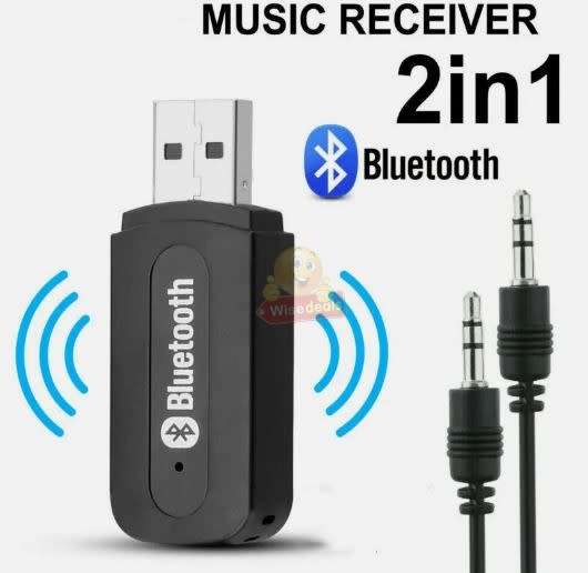 Wireless USB Bluetooth Audio Music Receiver for your car and plenty of other Devices