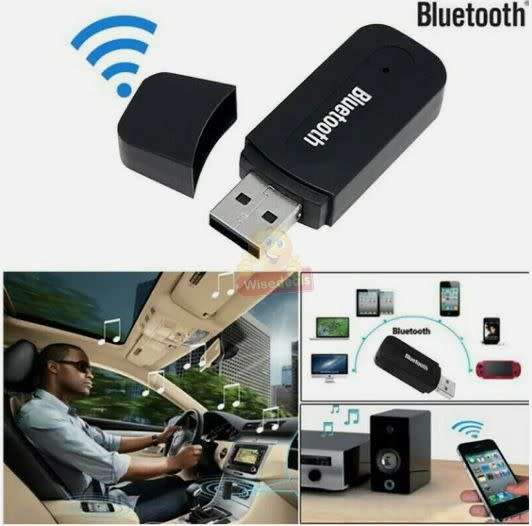 Wireless USB Bluetooth Audio Music Receiver for your car and plenty of other Devices