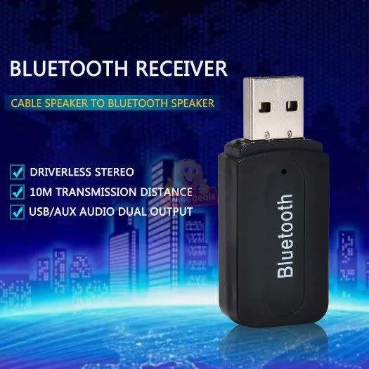 Wireless USB Bluetooth Audio Music Receiver for your car and plenty of other Devices