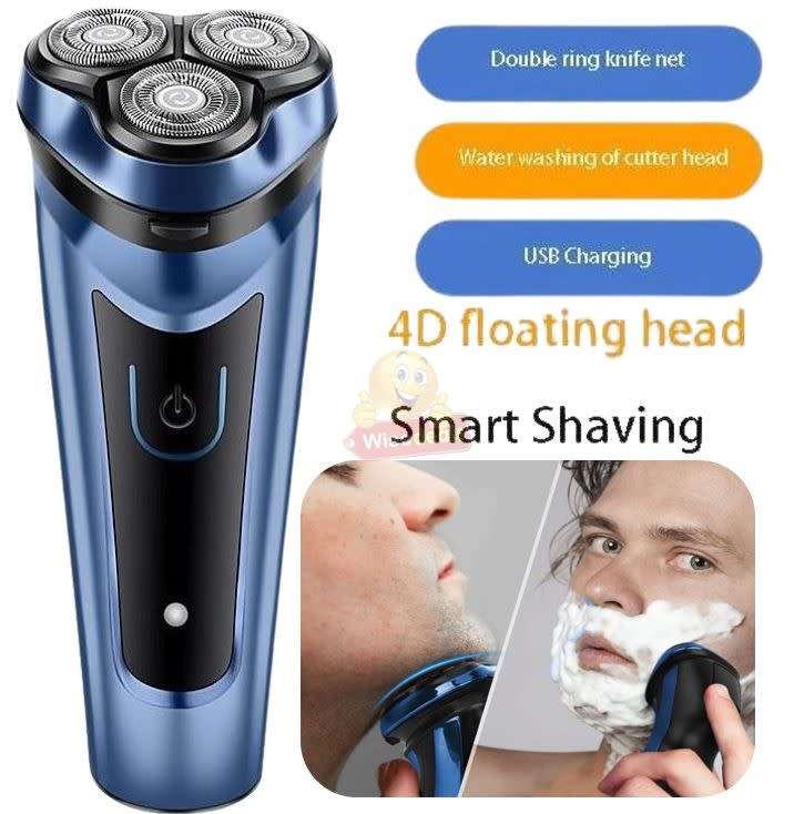 Electric Rechargeable Cordless 3 Head  Shaver