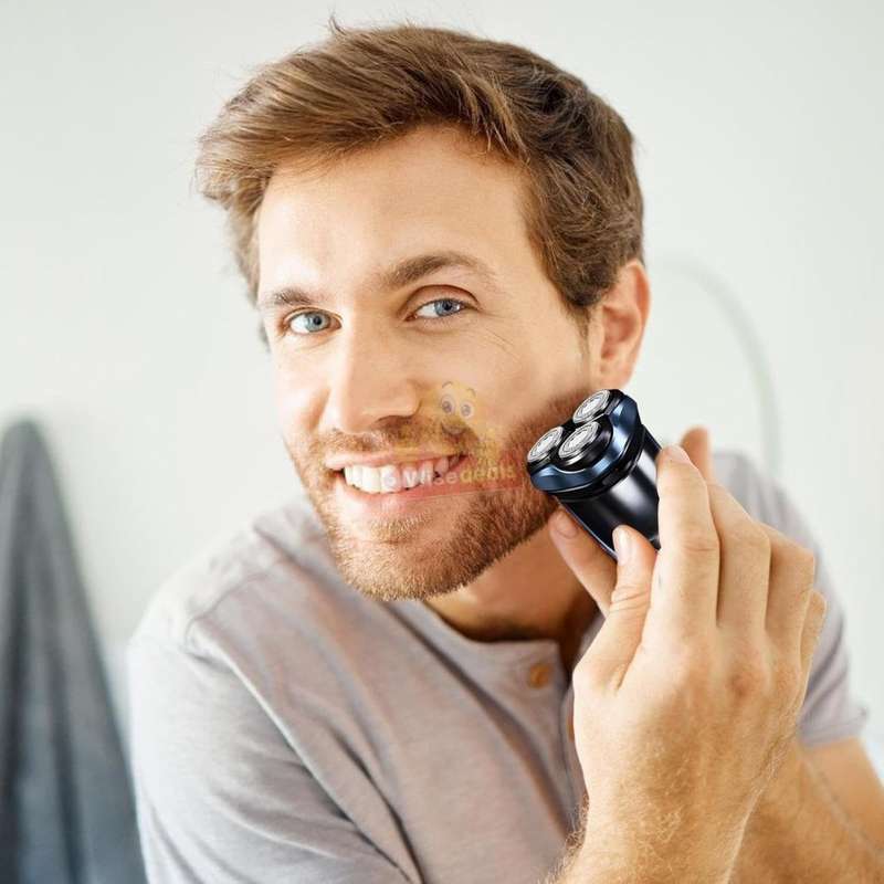 Electric Rechargeable 3 Head Wet and Dry Shaver, Cordless, 4-Direction Flexible Head