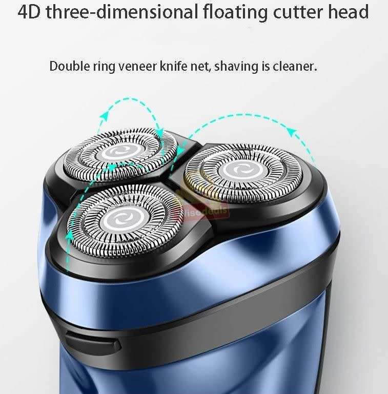 Electric Rechargeable Cordless 3 Head  Shaver