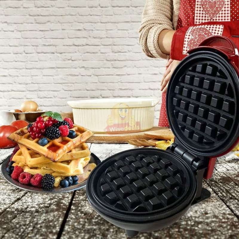 Waffle Maker for Waffles, Paninis, Cake and even Biscuit Pizzas, Non-Stick Surface - START R1 ONLY