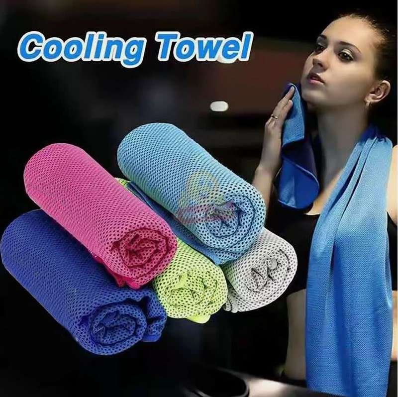 Instant Cooling Towel, Simply just Wet it, Wing it and Snap it and it will get Cooler