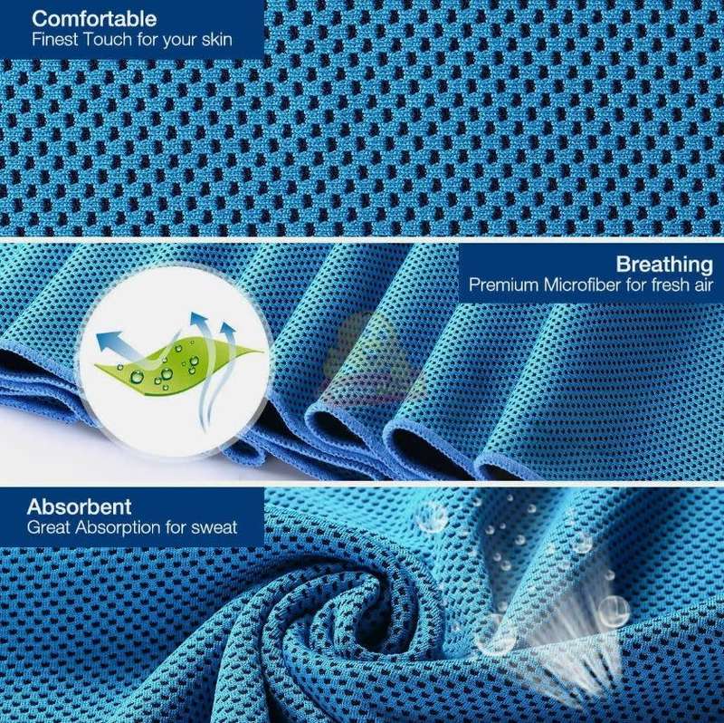 Instant Cooling Towel, Simply just Wet it, Wing it and Snap it and it will get Cooler