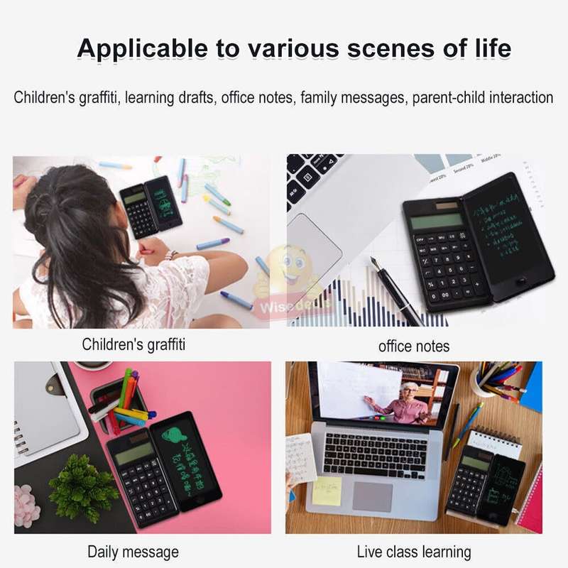 LCD Tablet Calculator, One-key Clear, Digital High-definition Display