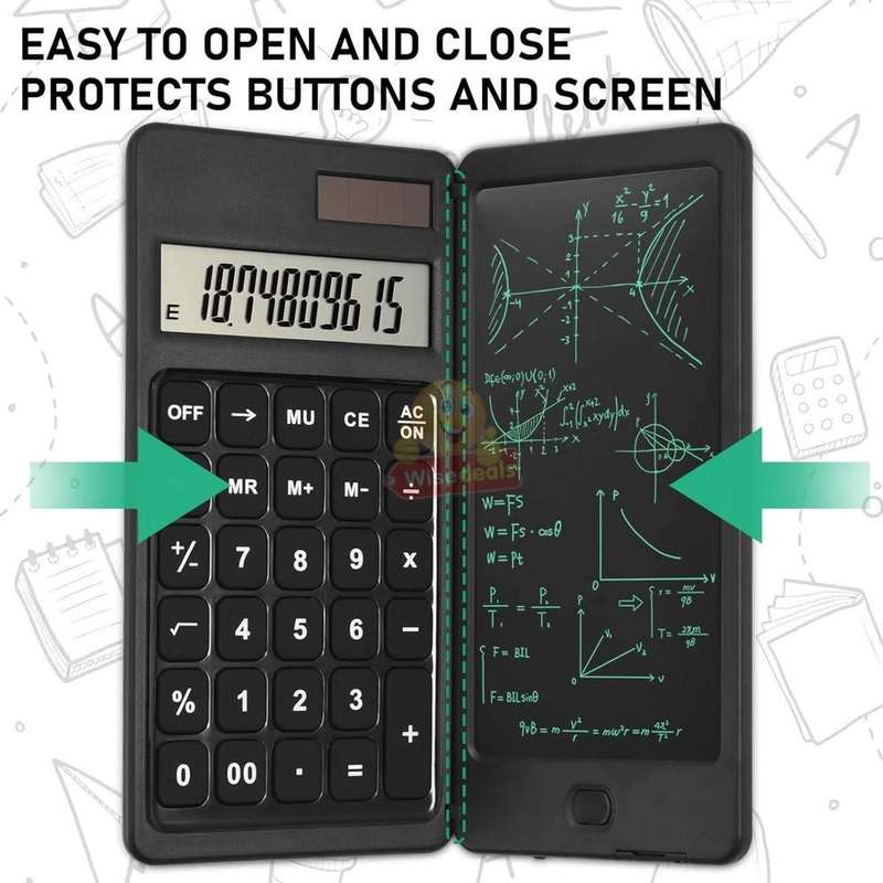 LCD Tablet Calculator, One-key Clear, Digital High-definition Display