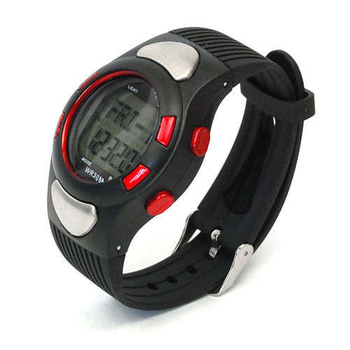 3D Sport & Fitness Wrist Watch - Pulse & Heart Rate Monitor, Pedometer and Calories Counter