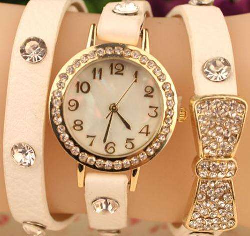 New Ladies Fashion Watch Bracelet - Black & White