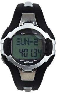 3D Waterproof Sport & Fitness LED Watch with Pedometer, Calories Counter, Heart Rate Monitor -Silver