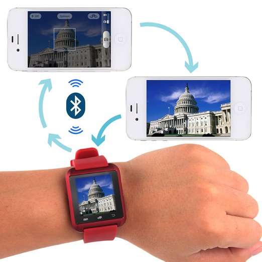 U8 Bluetooth Smartwatch for iPhone, Android, Samsung, HTC, LG & Sony with Pedometer - Red