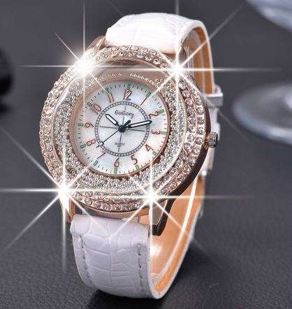 Gogoey Ladies Crystal Diamond Quartz Wrist Watch by Reloj Mujer