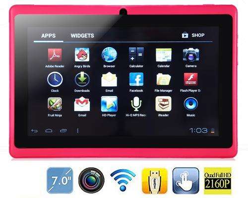7" Quad Core Android 4.4. Tablet PC, Dual Cameras, Full HD, Wi-Fi, Bluetooth, 8GB, Touch Screen